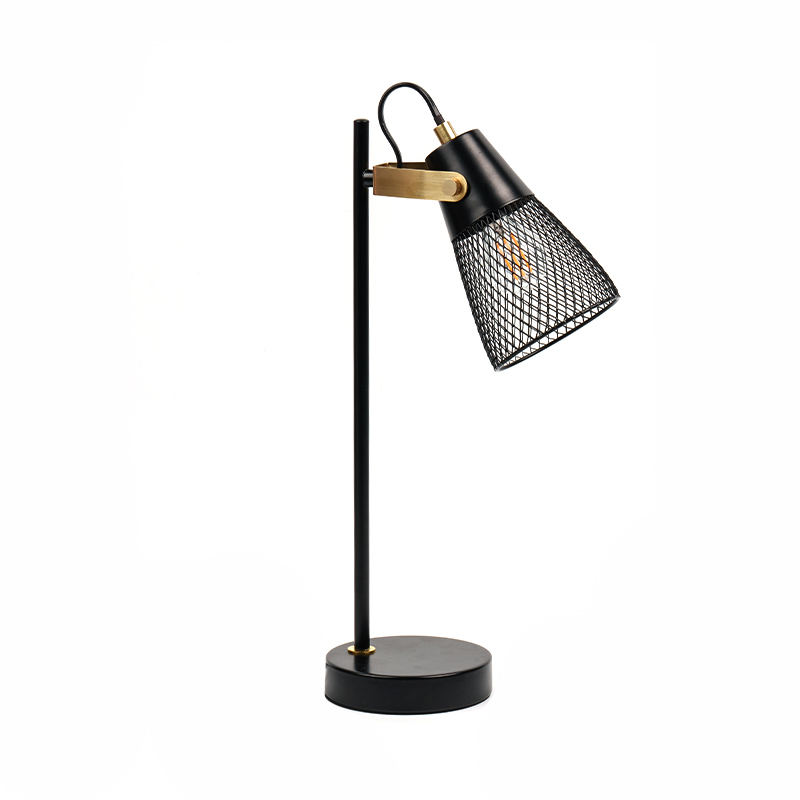 Hotel cubiculo metallum cavum ferrum mensa lucerna