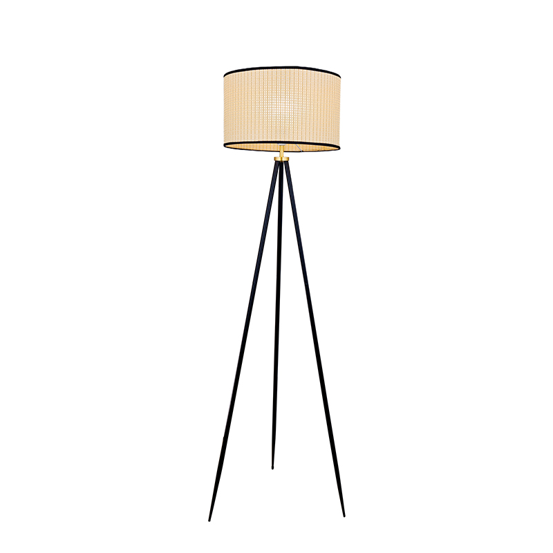 Tres-tripodes Texta Lampshade metallum Solum lucerna