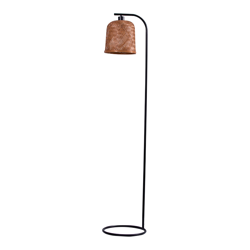Brown Bamboo Lampshade area lucerna