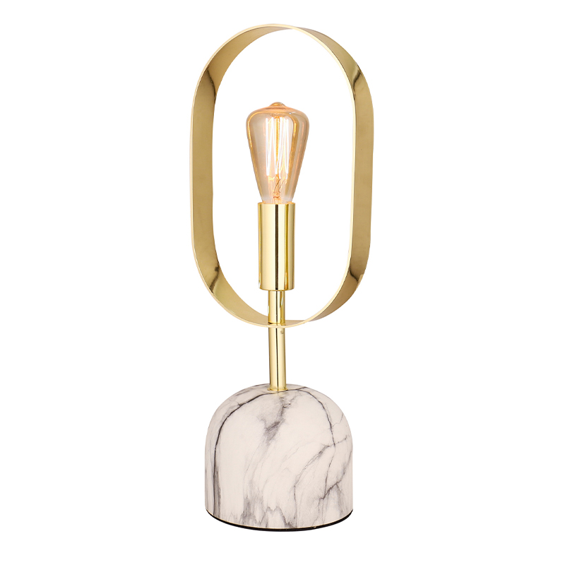 Metal frame mensam lucerna